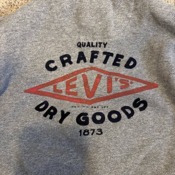 Baby Levis Zip Hoodies Jacket size 18m Grey Sherpa Lined - Picture 2 of 12